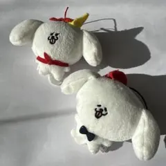 犬のキャラクター ぬいぐるみ 2個セット