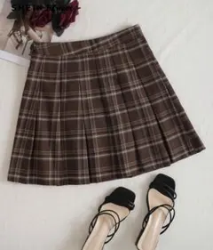SHEIN プリーツスカート チェック柄