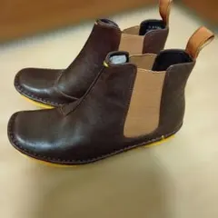 サイドゴアブーツ レザー ブラウン