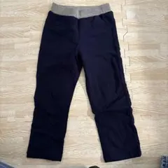 ゴム調整可　ネイビー裏起毛パンツ　100cm