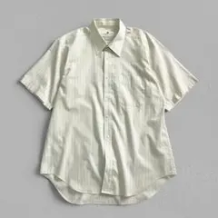 PIERRE BALMAIN♡マルチストライプ　半袖シャツ　生成り　L相当のサムネイル
