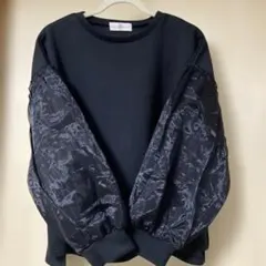 rpsバルーンスリーブ 長袖トップス 黒