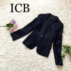 【極美品】ICB　アイシービー　ストライプジャケット　ブレザー　1B