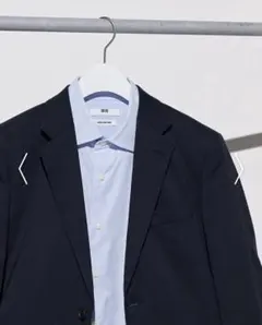 スーパーノンアイロンスリムシャツ/セミワイド/ストライプ　S