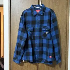 Dickies ネルシャツ　長袖シャツ　チェックシャツ　Lサイズ