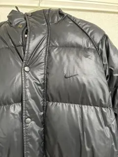 Nike ブラック ベンチコート　ロングダウンジャケット