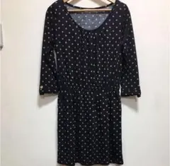 ナチュラルビューティベーシック　ドットチュニック ワンピース