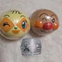 【未使用】おっきなアンパンマンマスコット　アンパンマン、メロンパンナちゃん