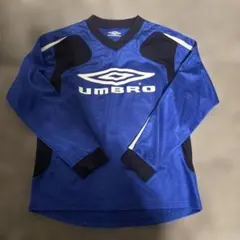 UMBRO 青 長袖シャツ サイズ150 ※汚れあり