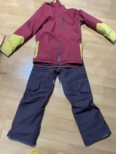 スキーウェア 赤/黄