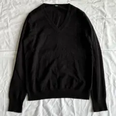 UNIQLO ユニクロ　Vネックニットセーター　カシミヤ100% ブラック