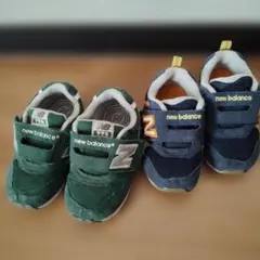 new balance 996 緑色 14.5cm/ 574 ネイビー 14cm