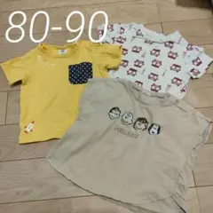 スヌーピー 車 半袖　Tシャツ 3枚セット　保育園　ピーナッツ