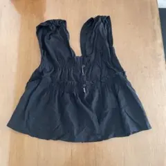 新品未使用　アズール　オフショルダー　シャーリング　ギャザー　ブラウス　黒