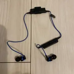 audio-technica ワイヤレスイヤホン 青 専用収納袋付き