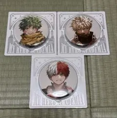 僕のヒーローアカデミア　ヒロアカ　缶バッジ　爆豪勝己　緑谷出久　轟焦凍