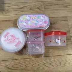 キティ　タッパー　お弁当箱　セット　平成レトロ　サンリオ　2段　まとめ