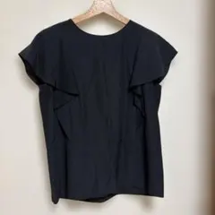 ユナイテッドアローズ　グリーンレーベル　黒　ブラウス
