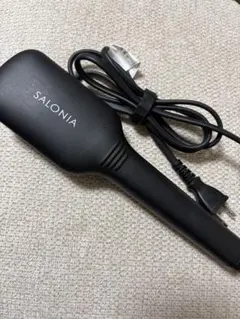 SALONIA ブラシヘアアイロン ブラック