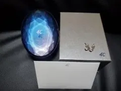 4℃ヨンドシー/ K10ピンクゴールドホワイトトパーズピアス/ 限定ケース付