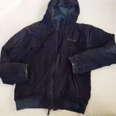 ＊難あり＊Columbia コーデュロイフリースジャンパー　ダークブルーL