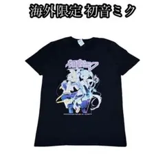 海外限定 初音ミク 希少 TEE ハリ プリント アニメ 日本 美品 ライブ 黒