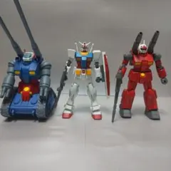 【塗装済み完成品３体セット】EG ガンダム・HG ガンキャノン・HG ガンタンクのサムネイル