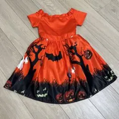 ハロウィン柄 キッズドレス ワンピース　110サイズ