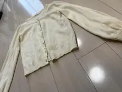 USED汚れ有⭐︎アンクルージュ⭐︎ニットカーディガン⭐︎ホワイトのサムネイル