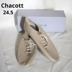 【未使用品】Chacott バトンシューズ 24.5 ベージュ ジャズシューズのサムネイル