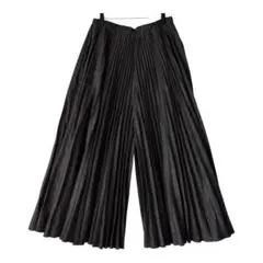 美品 ワイド パンツ L プリーツ レディース