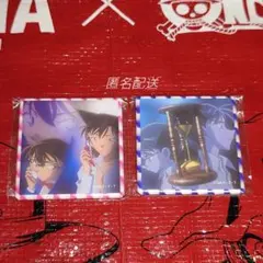 名探偵コナン　コナンランド　メモリアル缶バッジ ガチャ　コナン(新一)＋蘭セット
