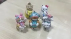 mofusand サンリオ　なりきりフィギュア　5個セット
