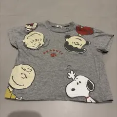PEANUTS スヌーピー 半袖Tシャツ グレー 80cmのサムネイル