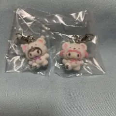 サンリオ　めじるしアクセサリー　ふわふわスノー　クロミ　マイメロディ