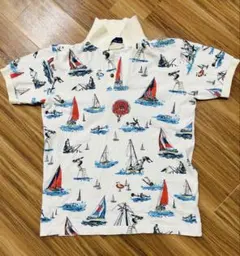 フレッドペリーFRED PERRY nowart総柄ポロシャツ M 半袖