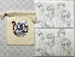 刀剣乱舞 花丸　ずっと花丸展 クリアファイル 2点　巾着 1点