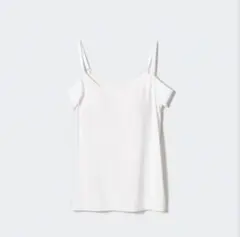 新品・訳ありユニクロUNIQLOエアリズムアセトリブラキャミソールLホワイト白