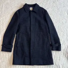 TAKEO KIKUCHI チェスターコート ダークグレー　スーツ　ネイビー　紺