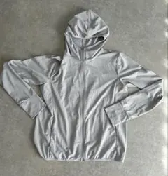 UNIQLO エアリズム　UVカット　メッシュパーカー　ライトグレー