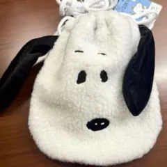 ★韓国限定 スヌーピー SNOOPY もこもこポーチ 巾着 日本未発売！