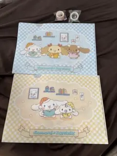 シナモロール×くら寿司 クリアファイル２枚＋マスキングテープ２個