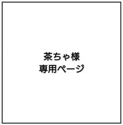 茶ちゃ様専用ページ