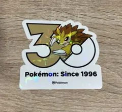 ポケモン 韓国限定 ポケモンストア30周年ロゴステッカー サンドパンのサムネイル