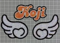 うちわデコ デコパーツ オレンジ