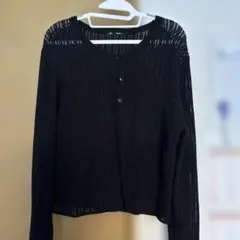 GU 透かし編み カーディガン 3LX