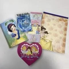 ディズニープリンセス　メモ帳　便箋セット