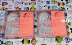 スヌーピー　PEANUTS　クリアケース付箋セット　2点セット