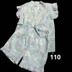 Cinnamoroll 女児　水色 甚平 110㎝　ライトブルー　涼しげ