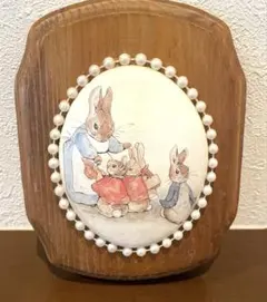 アメリカンカントリー雑貨★ピーターラビット☆★デコパージュ壁掛け★木製アート